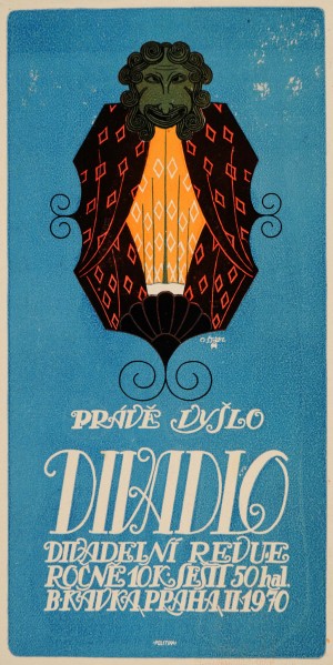 Prave Dylo Divadlo vintage poster